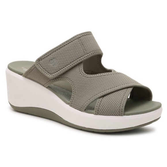 clarks cloudsteppers wedge sandals